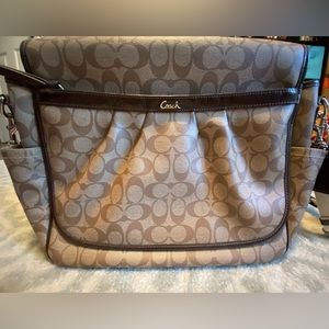 Gently used Coach diaper bag